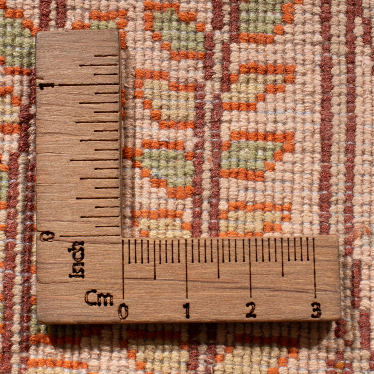 Tappeto corsia Tappeto di seta - Seta del Kashmir - 259 x 79 cm - beige scuro