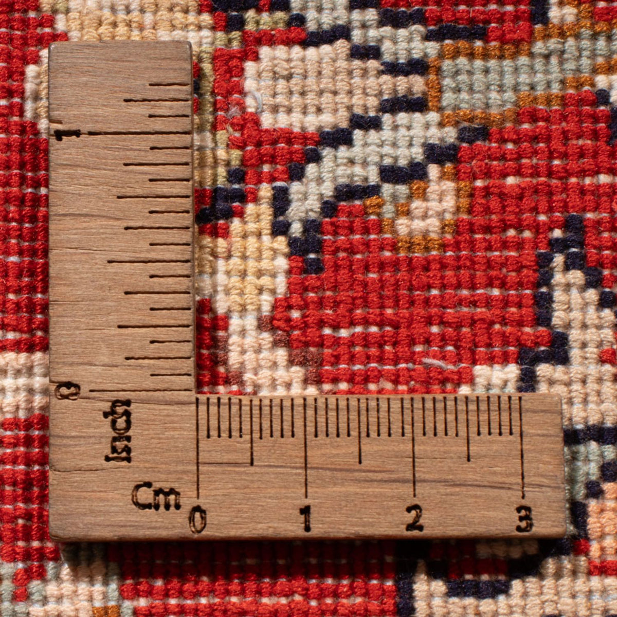 Tappeto corsia Tappeto di seta - Seta del Kashmir - 242 x 79 cm - rosso