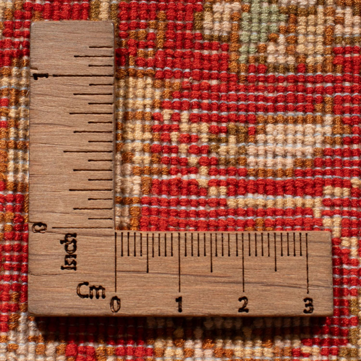 Tappeto corsia Tappeto di seta - Seta del Kashmir - 251 x 81 cm - rosso