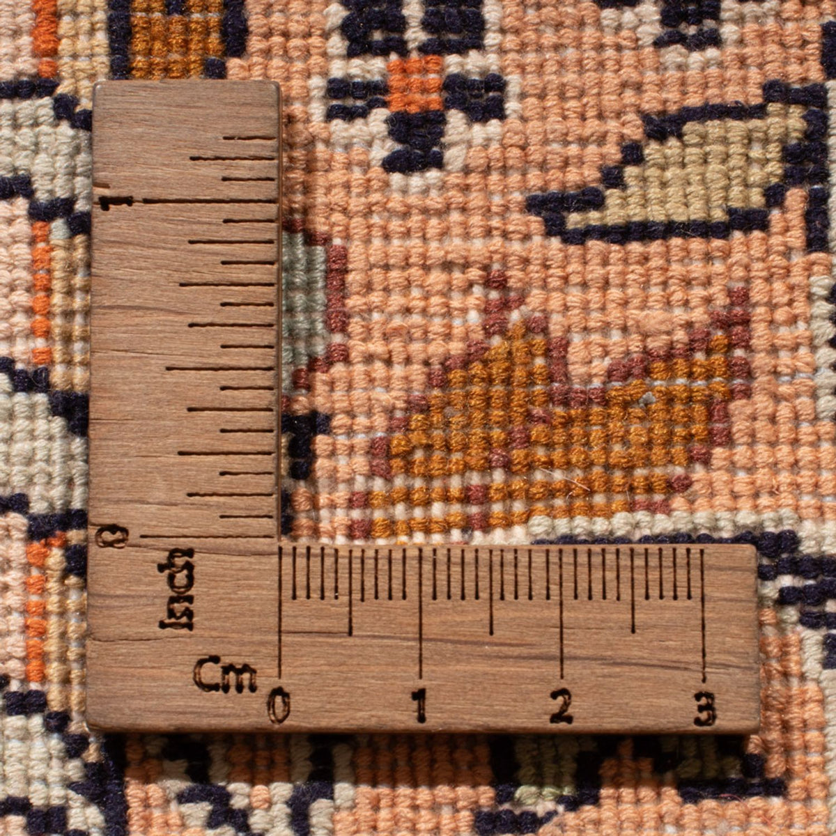 Tappeto corsia Tappeto di seta - Seta del Kashmir - 237 x 79 cm - beige scuro