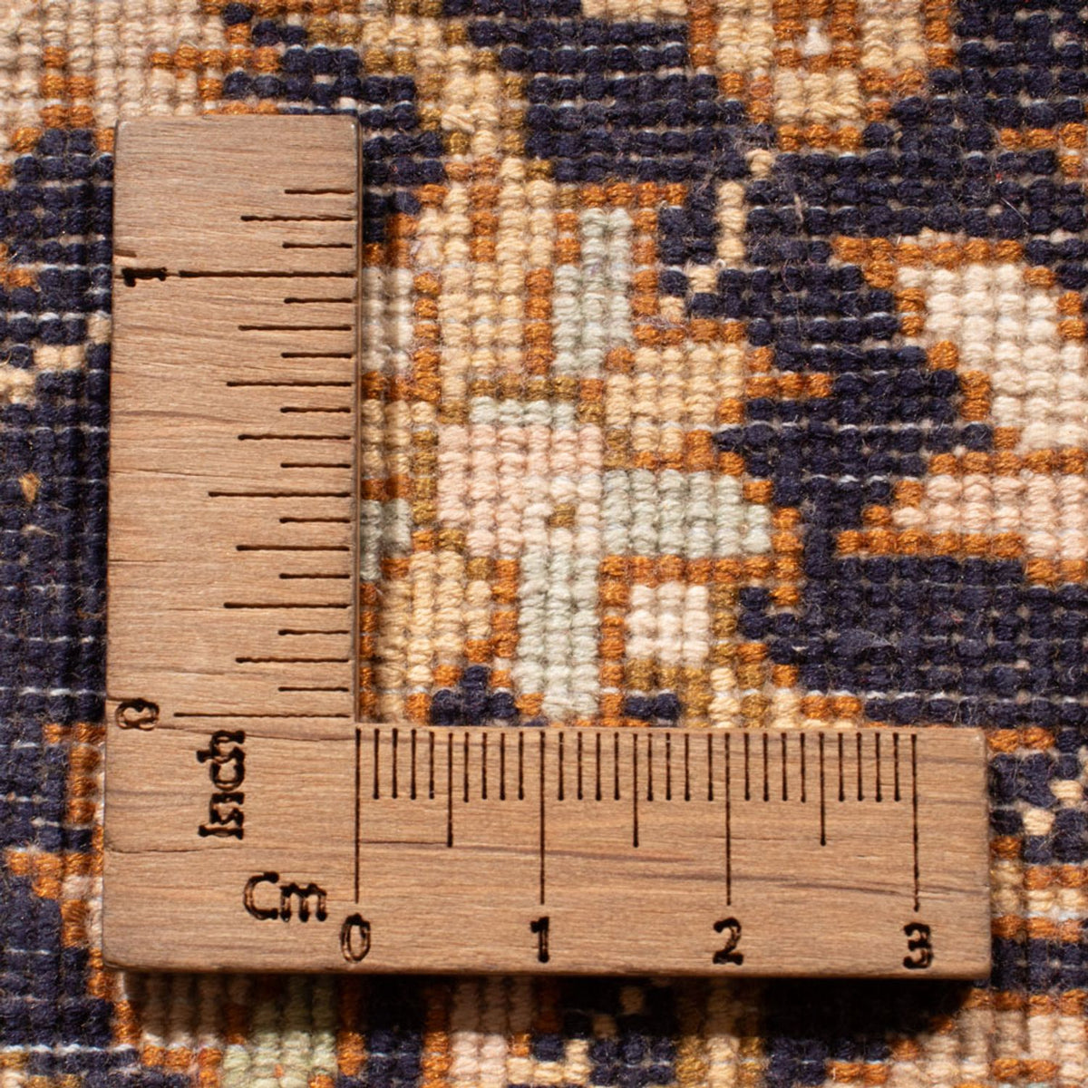 Tappeto corsia Tappeto di seta - Seta del Kashmir - 255 x 81 cm - beige scuro