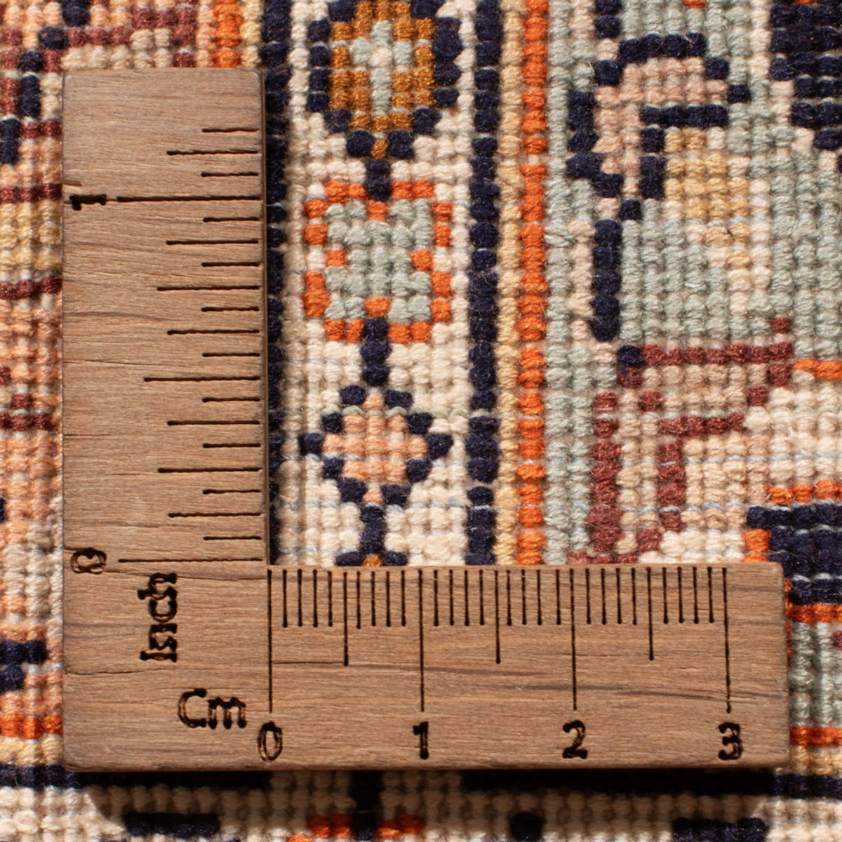 Tappeto corsia Tappeto di seta - Seta del Kashmir - 305 x 81 cm - beige scuro