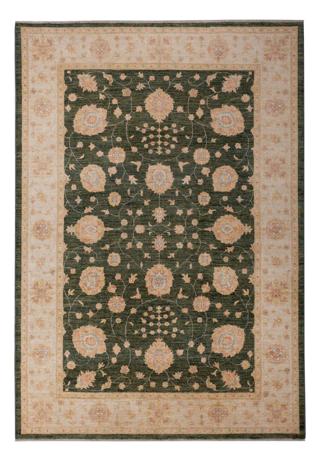 Tappeto Ziegler - 298 x 205 cm - verde scuro