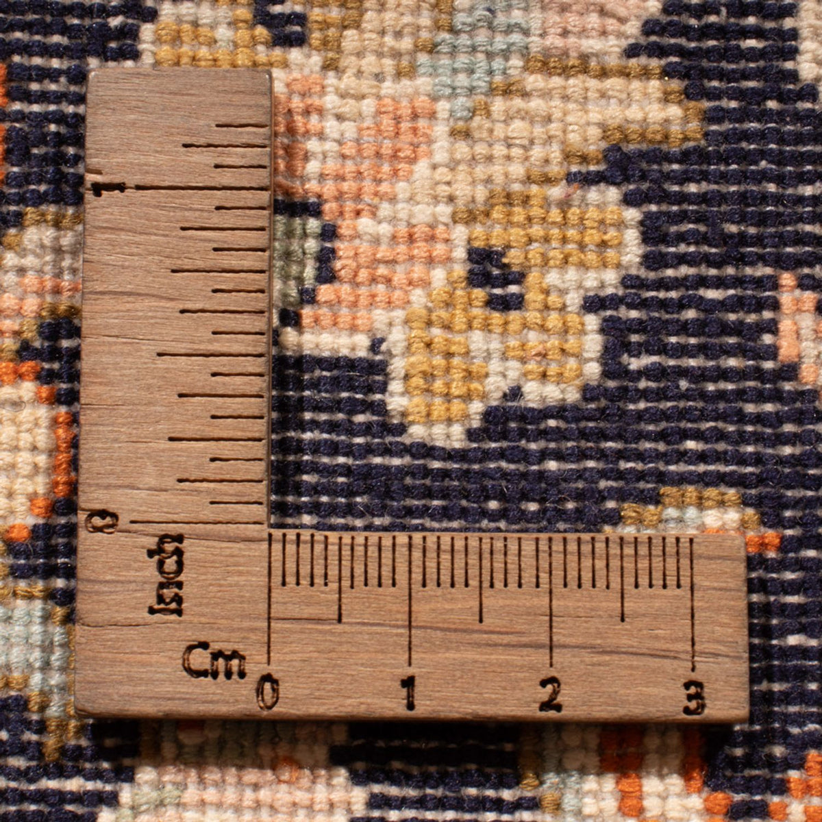 Tappeto corsia Tappeto di seta - Seta del Kashmir - 264 x 76 cm - beige scuro