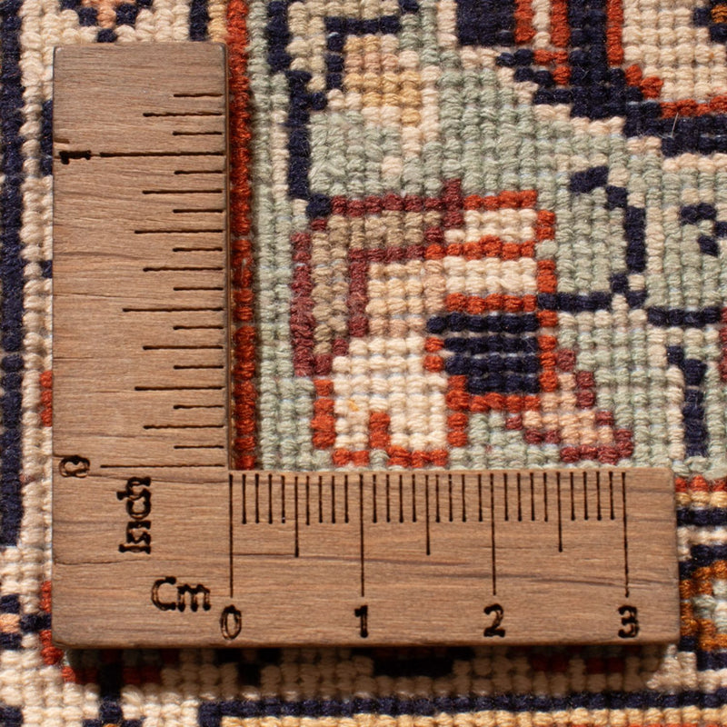 Tappeto corsia Tappeto di seta - Seta del Kashmir - 301 x 79 cm - beige scuro