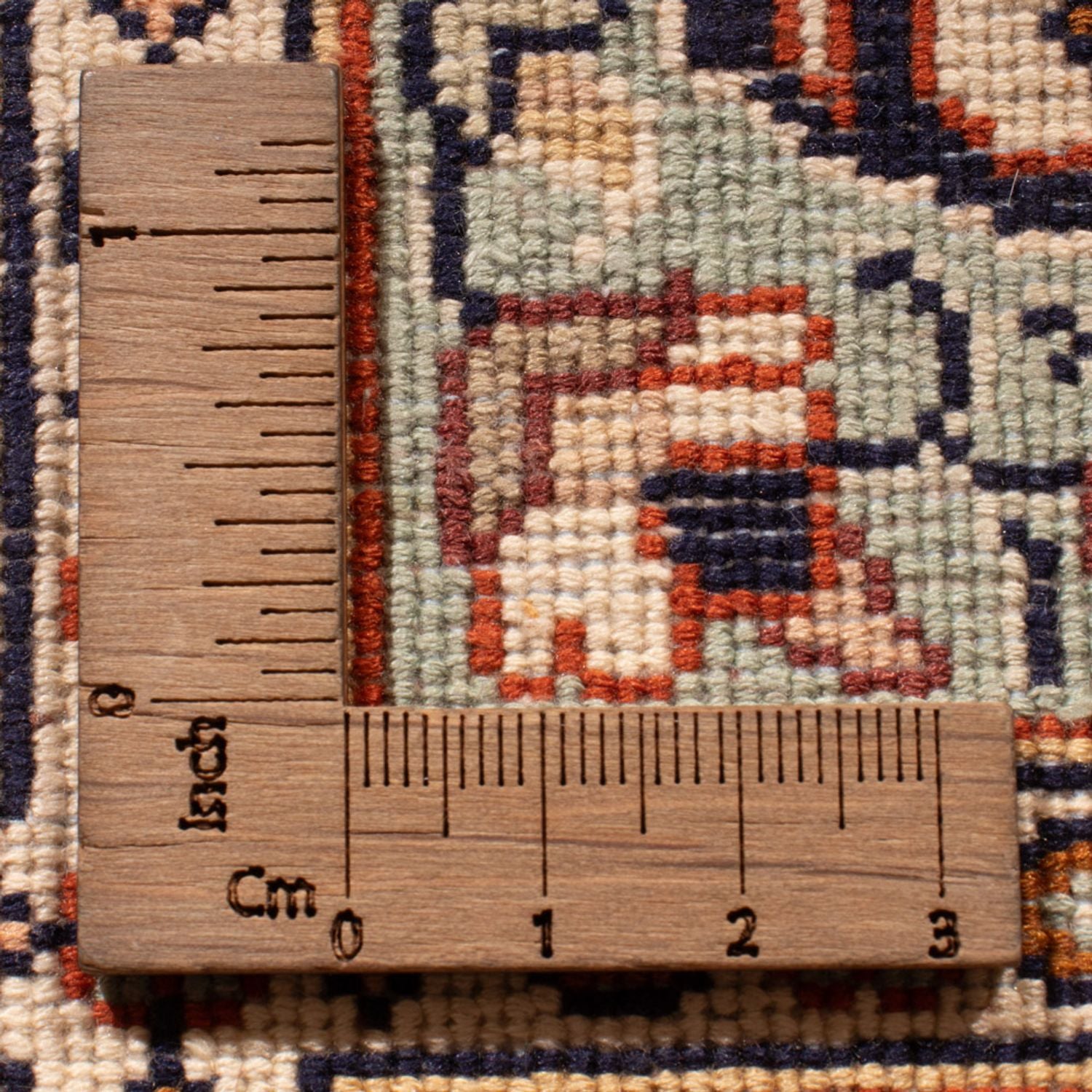 Tappeto corsia Tappeto di seta - Seta del Kashmir - 301 x 79 cm - beige scuro