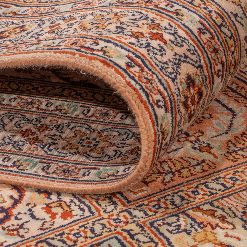 Tappeto corsia Tappeto di seta - Seta del Kashmir - 287 x 80 cm - beige scuro