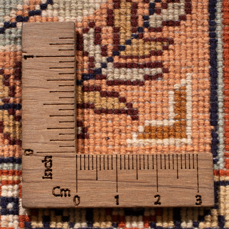 Tappeto corsia Tappeto di seta - Seta del Kashmir - 287 x 80 cm - beige scuro