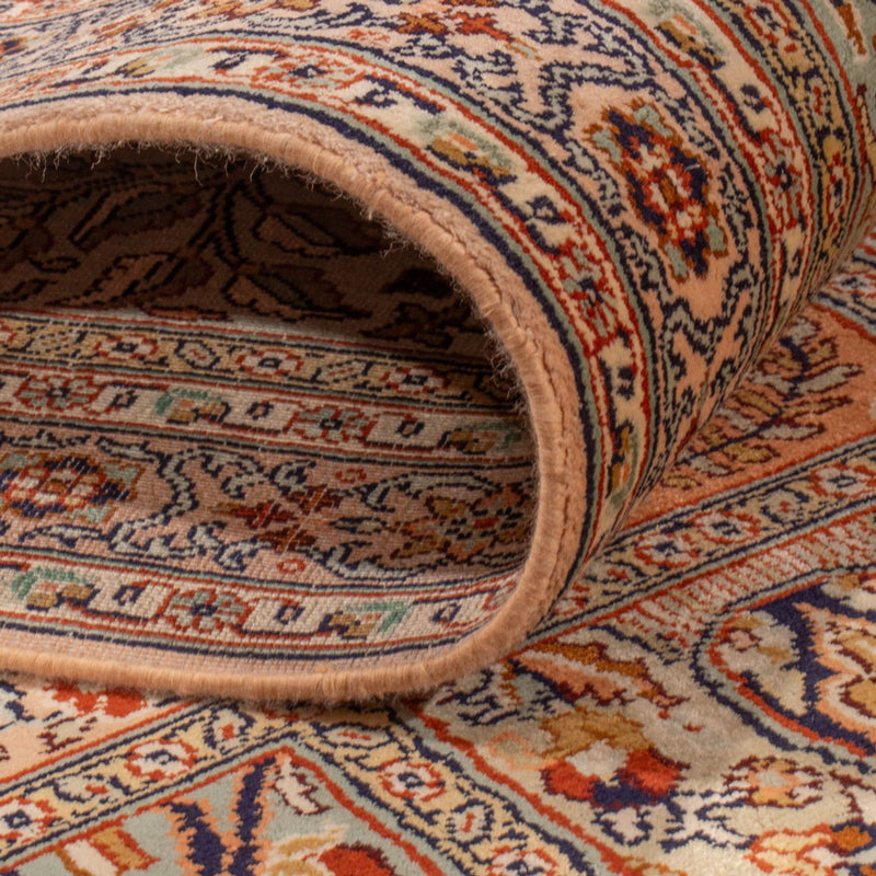 Tappeto corsia Tappeto di seta - Seta del Kashmir - 303 x 81 cm - beige scuro
