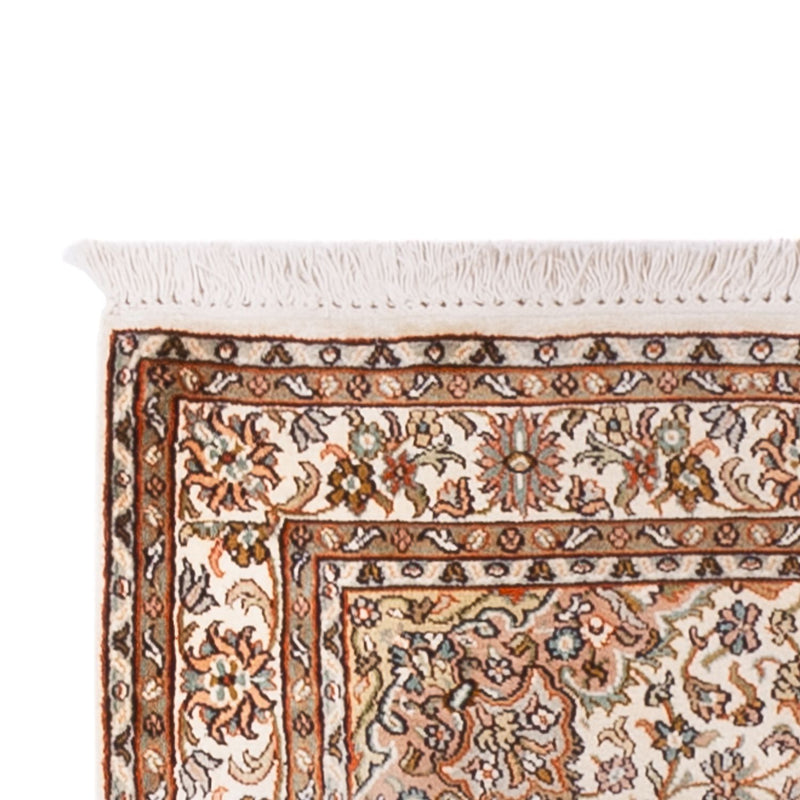 Tappeto corsia Tappeto di seta - Seta del Kashmir - 290 x 81 cm - beige chiaro