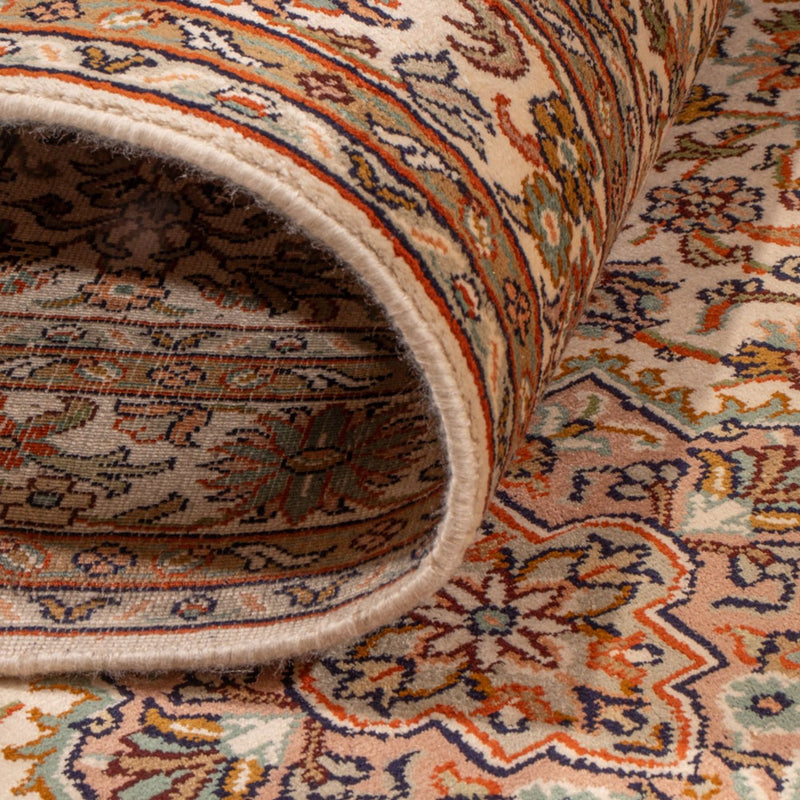 Tappeto corsia Tappeto di seta - Seta del Kashmir - 290 x 81 cm - beige chiaro