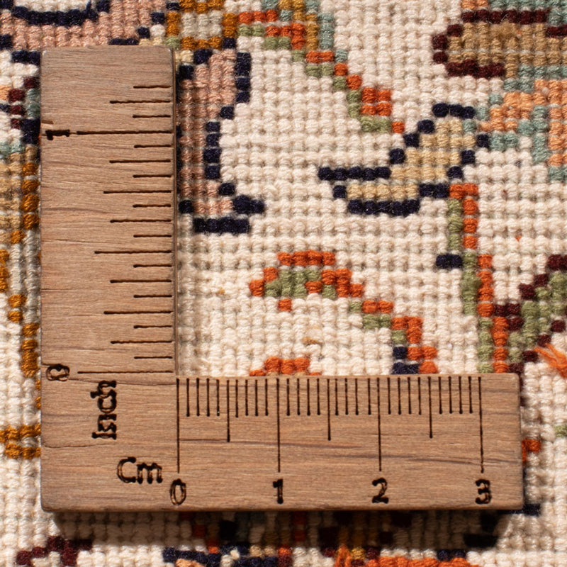 Tappeto corsia Tappeto di seta - Seta del Kashmir - 290 x 81 cm - beige chiaro