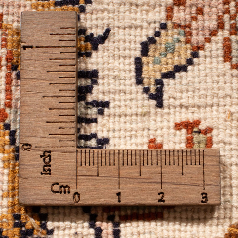 Tappeto corsia Tappeto di seta - Seta del Kashmir - 325 x 76 cm - beige chiaro