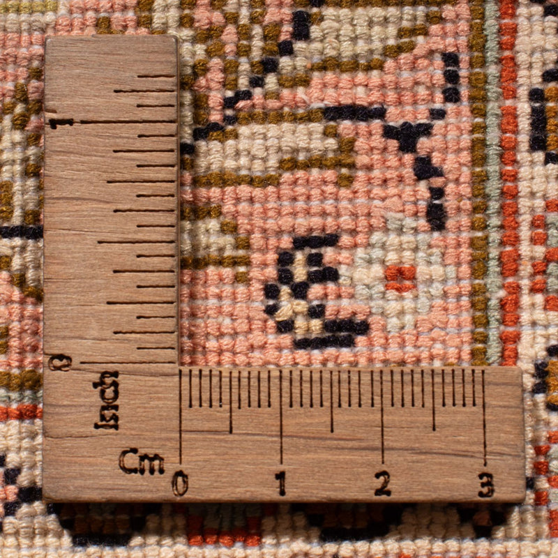 Tappeto corsia Tappeto di seta - Seta del Kashmir - 282 x 79 cm - beige scuro