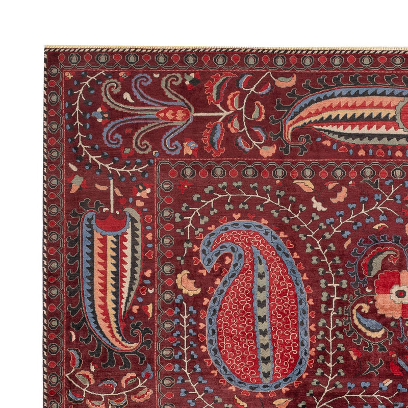 Tappeto di design - 309 x 251 cm - rosso vino