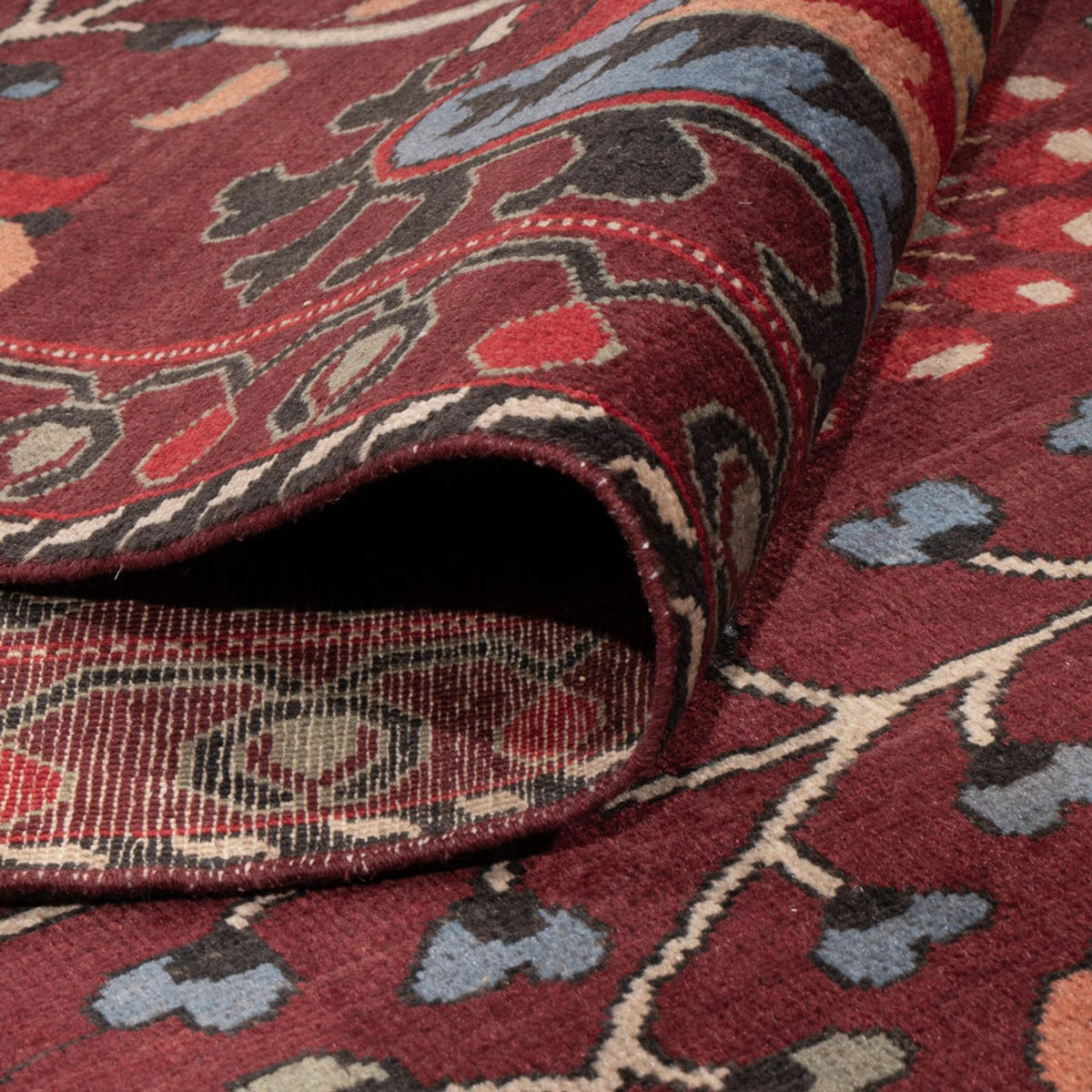 Tappeto di design - 309 x 251 cm - rosso vino