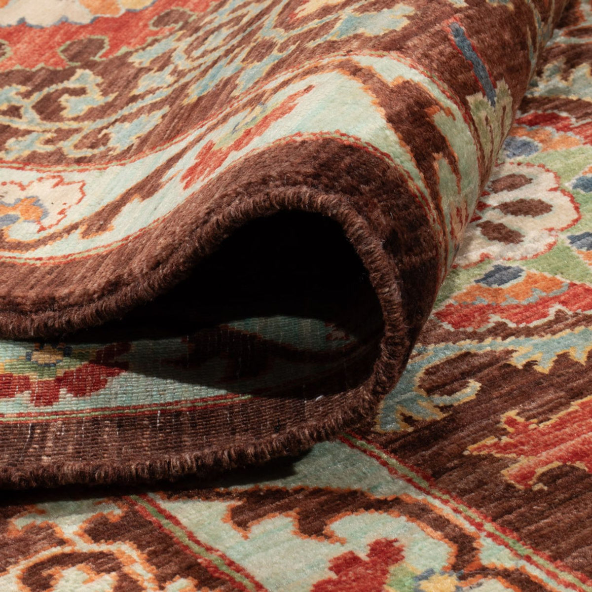 Tappeto Ziegler - Ariana - 273 x 204 cm - marrone scuro