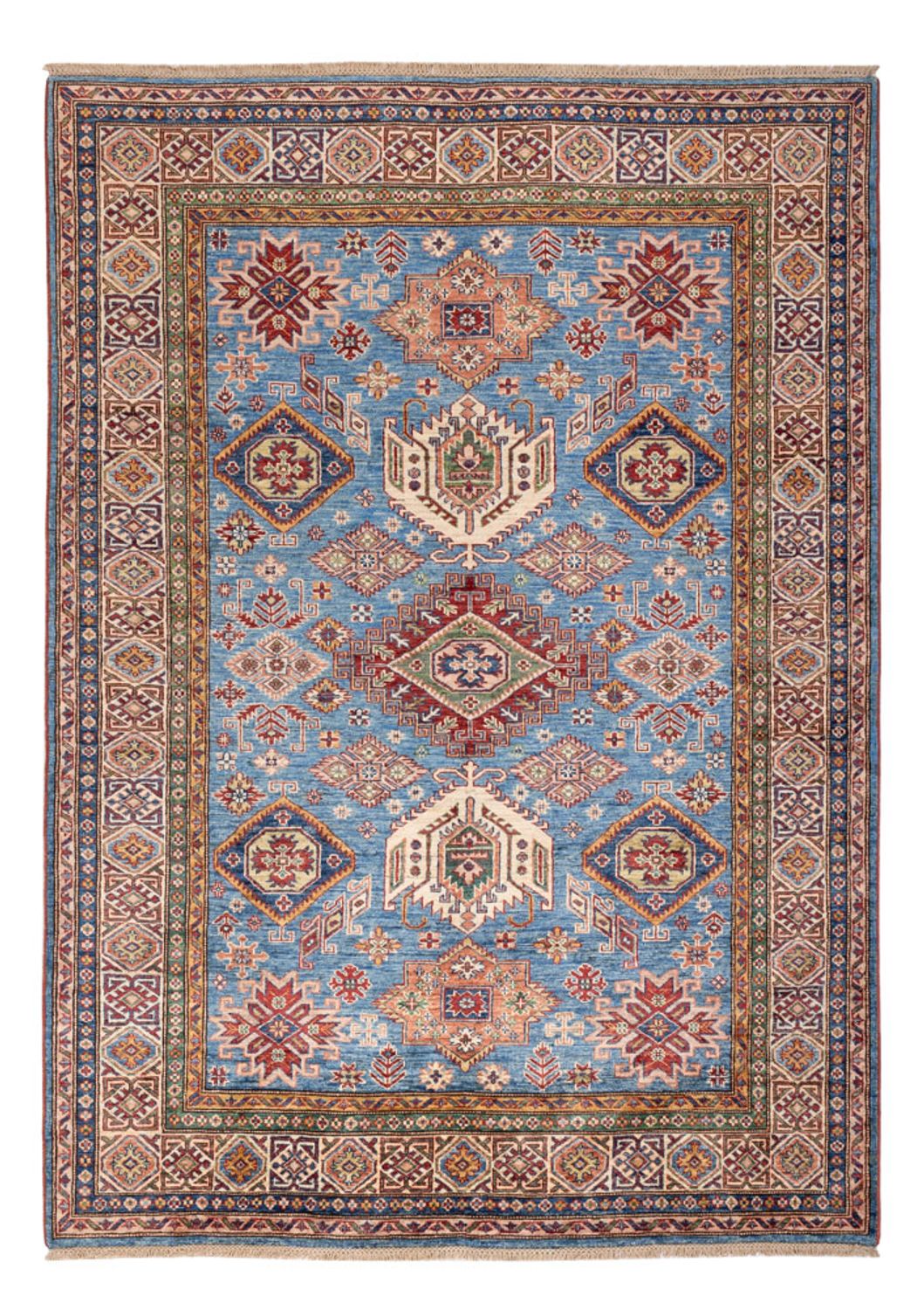 Tappeto Ziegler - Kazak - 241 x 173 cm - blu chiaro