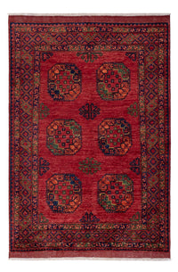 Tappeto afgano - Kunduz - 222 x 154 cm - rosso
