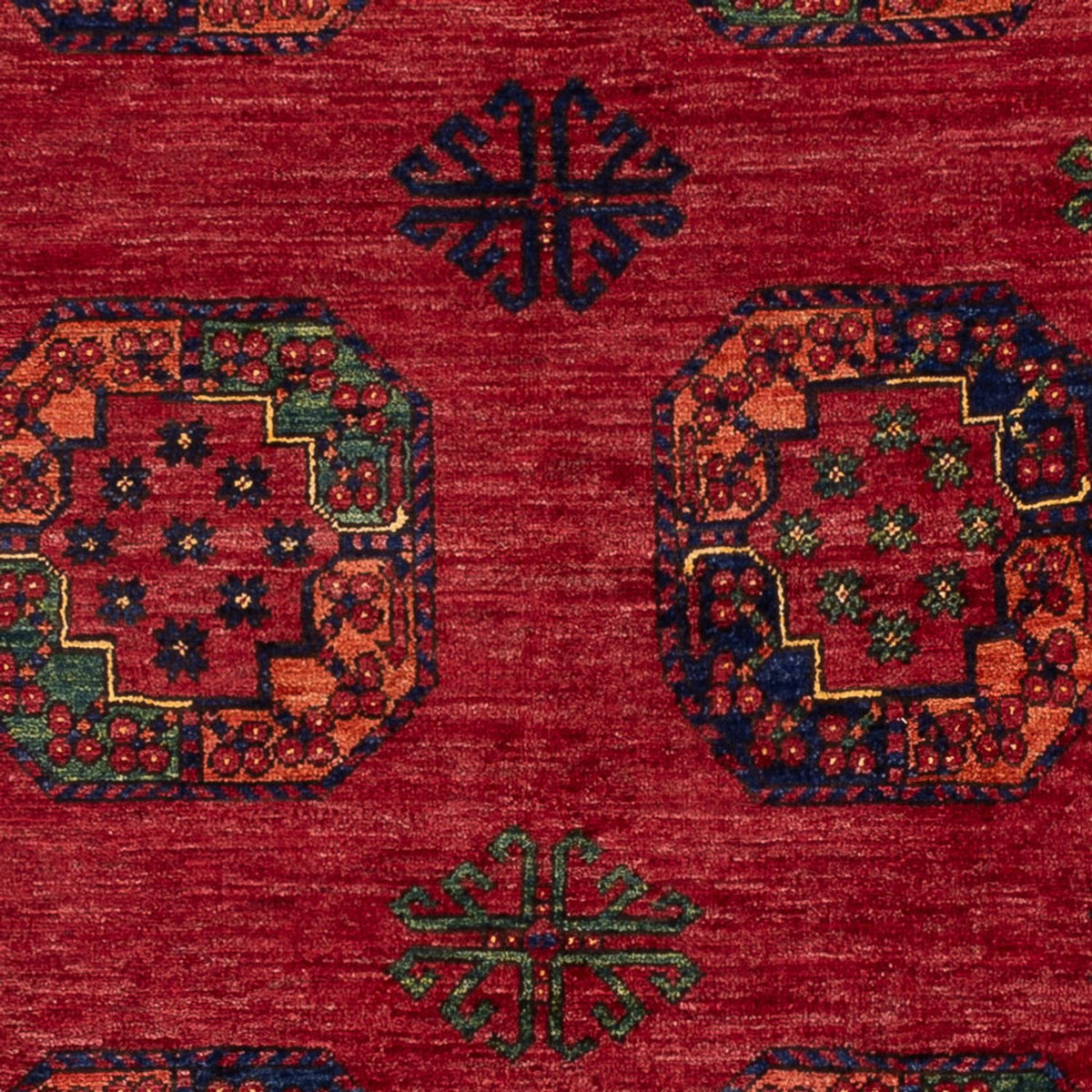 Tappeto afgano - Kunduz - 222 x 154 cm - rosso