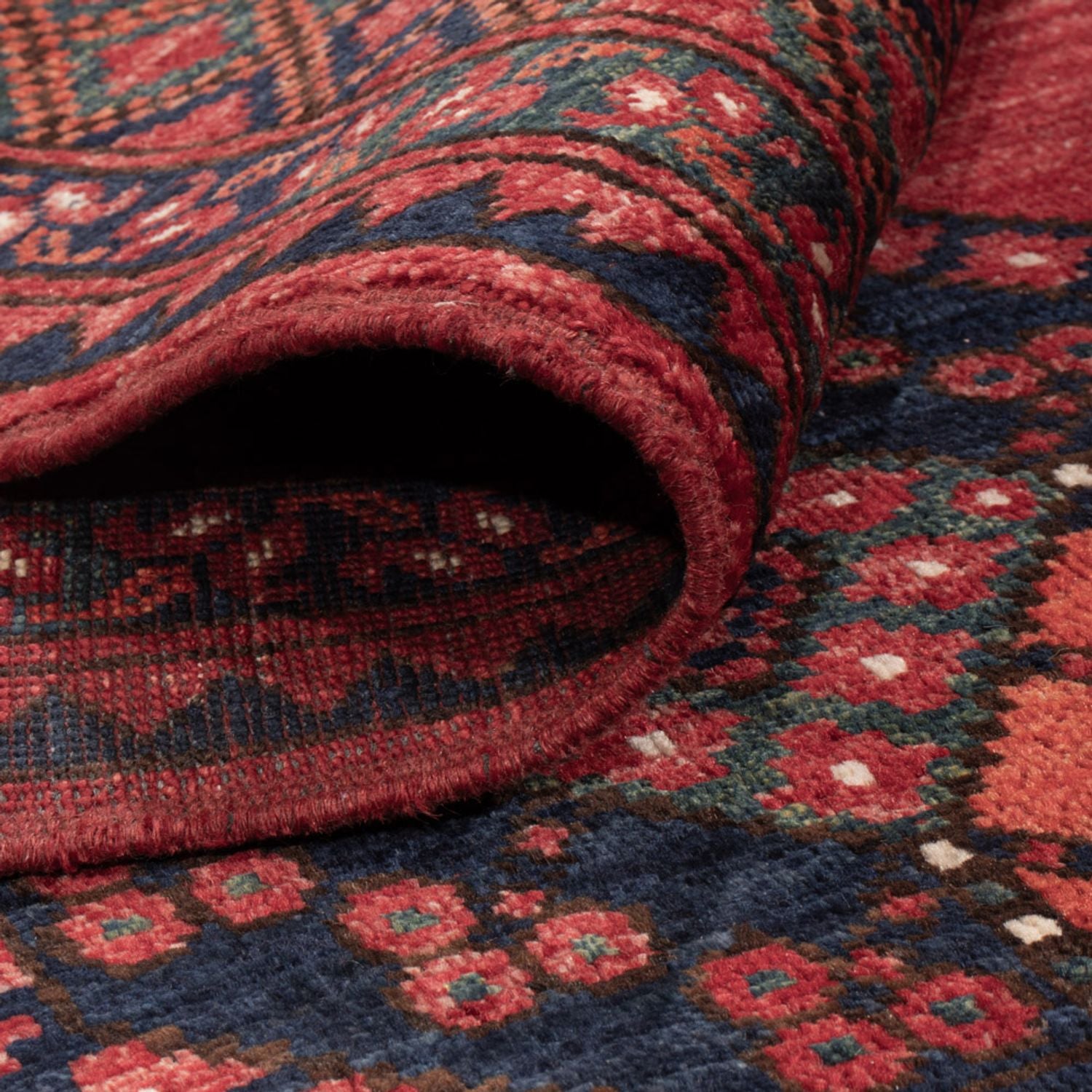 Tappeto afgano - Kunduz - 240 x 174 cm - rosso