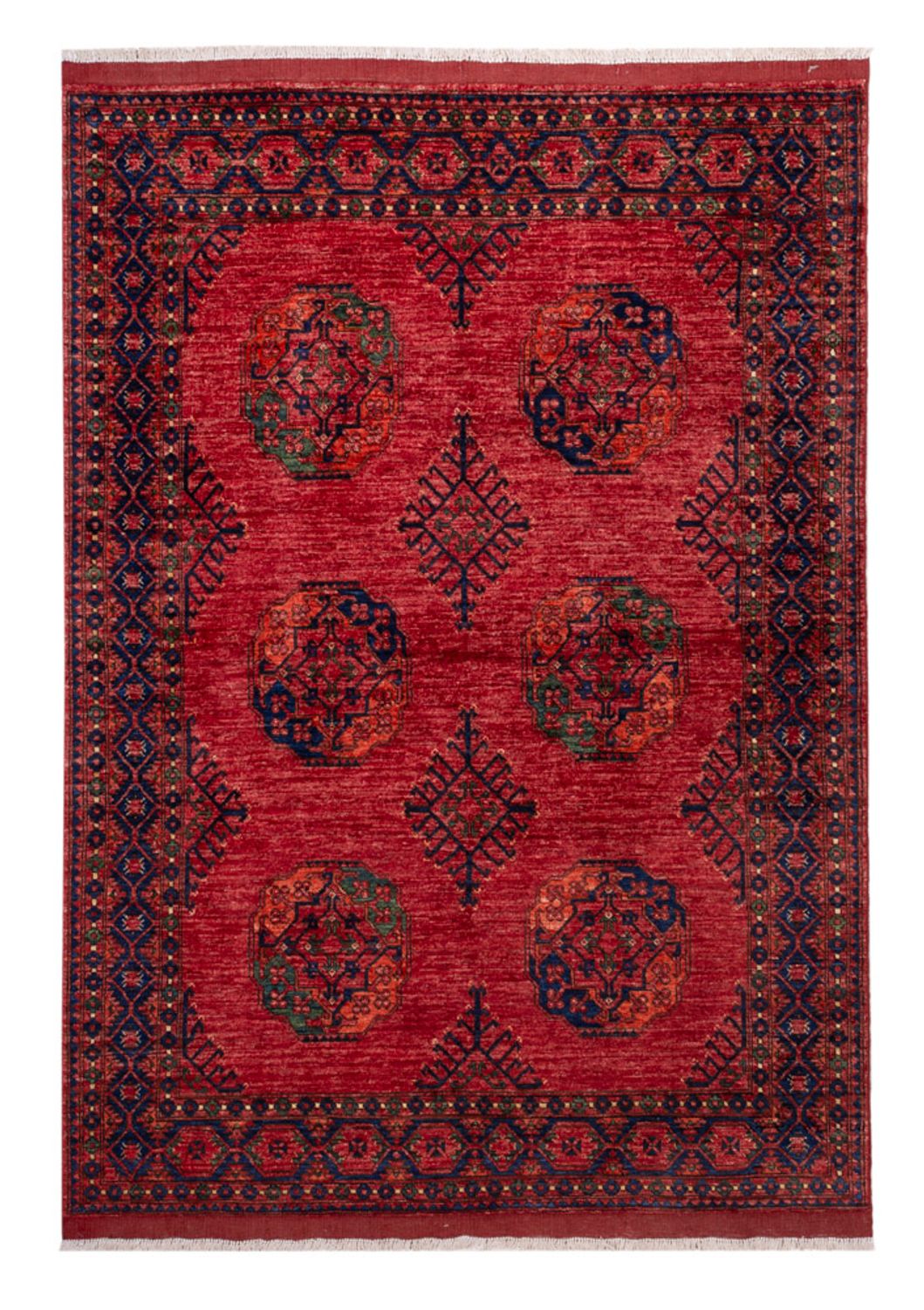 Tappeto afgano - Kunduz - 234 x 172 cm - rosso