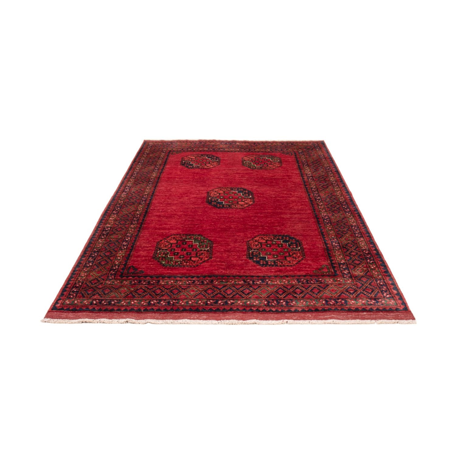 Tappeto afgano - Kunduz - 236 x 172 cm - rosso