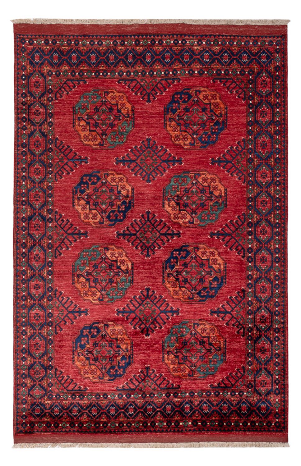 Tappeto afgano - Kunduz - 250 x 174 cm - rosso