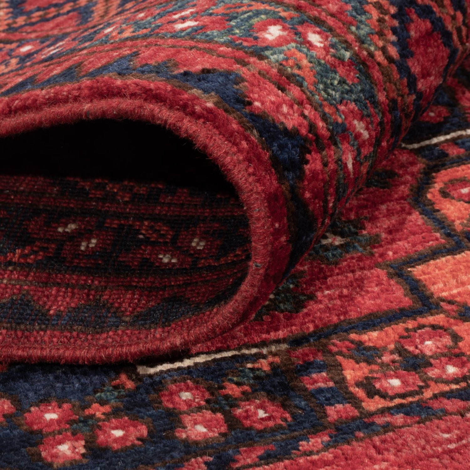 Tappeto afgano - Kunduz - 235 x 173 cm - rosso