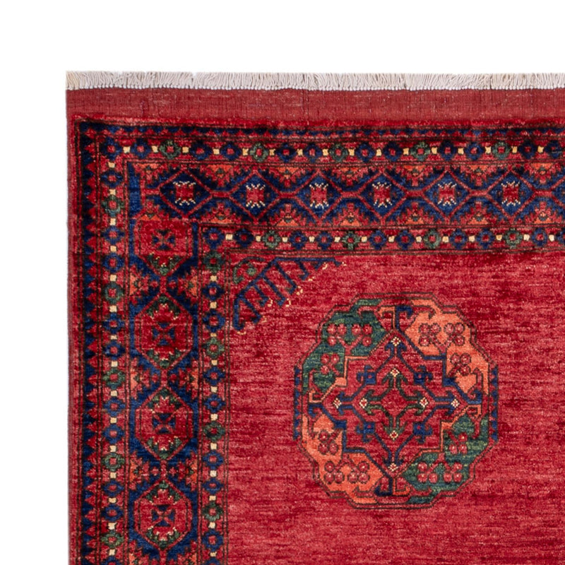Tappeto afgano - Kunduz - 239 x 177 cm - rosso