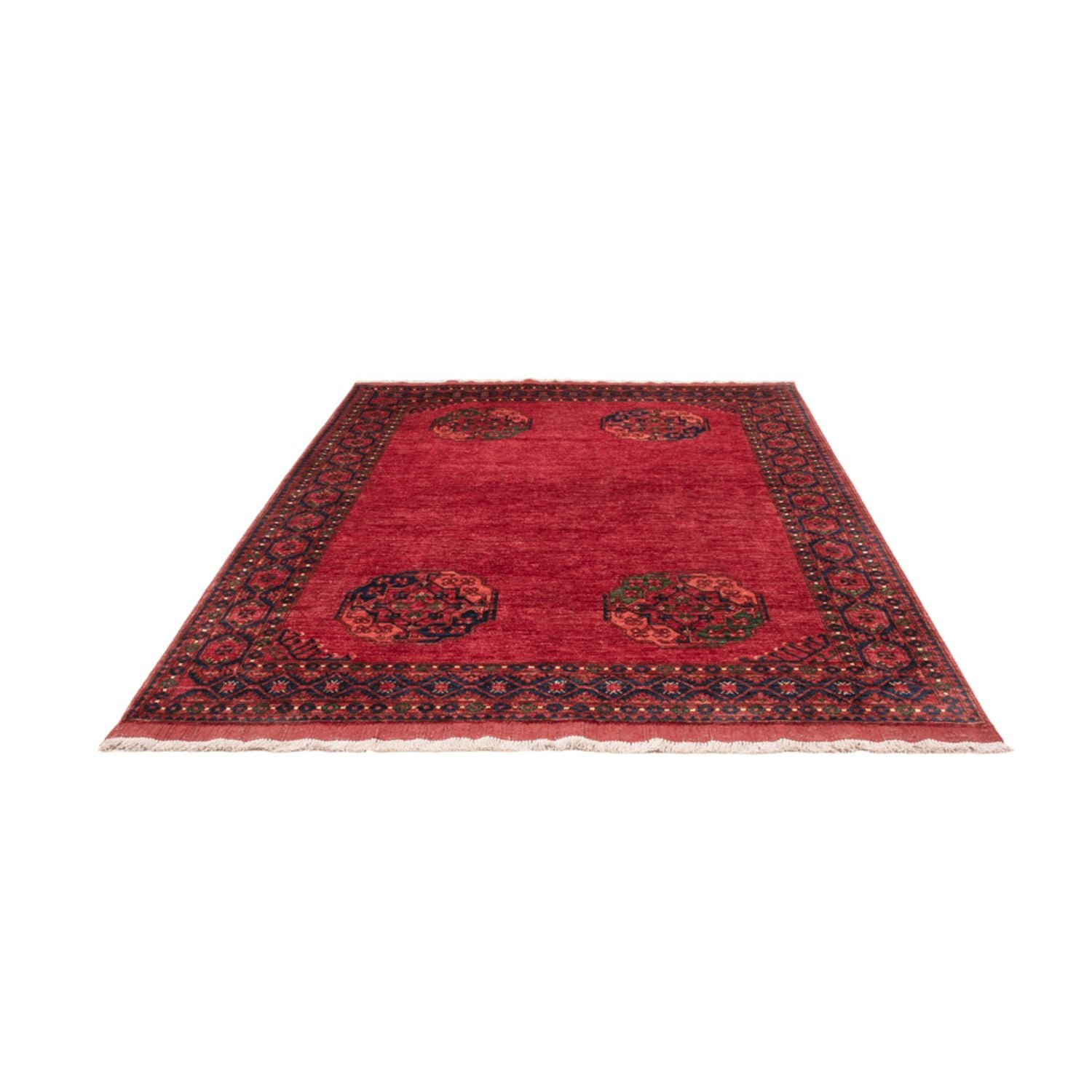 Tappeto afgano - Kunduz - 239 x 177 cm - rosso
