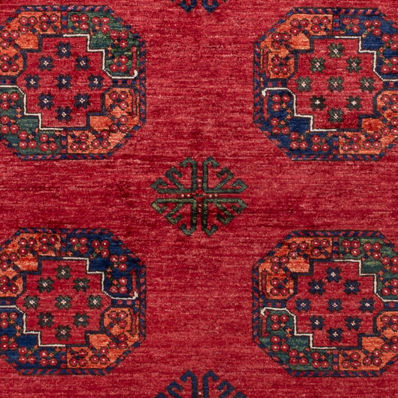 Tappeto afgano - Kunduz - 243 x 177 cm - rosso