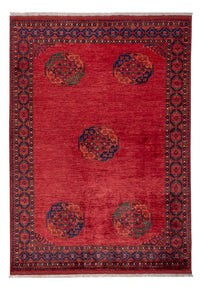 Tappeto afgano - Kunduz - 243 x 175 cm - rosso