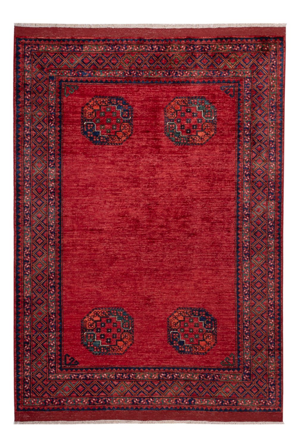 Tappeto afgano - Kunduz - 240 x 173 cm - rosso