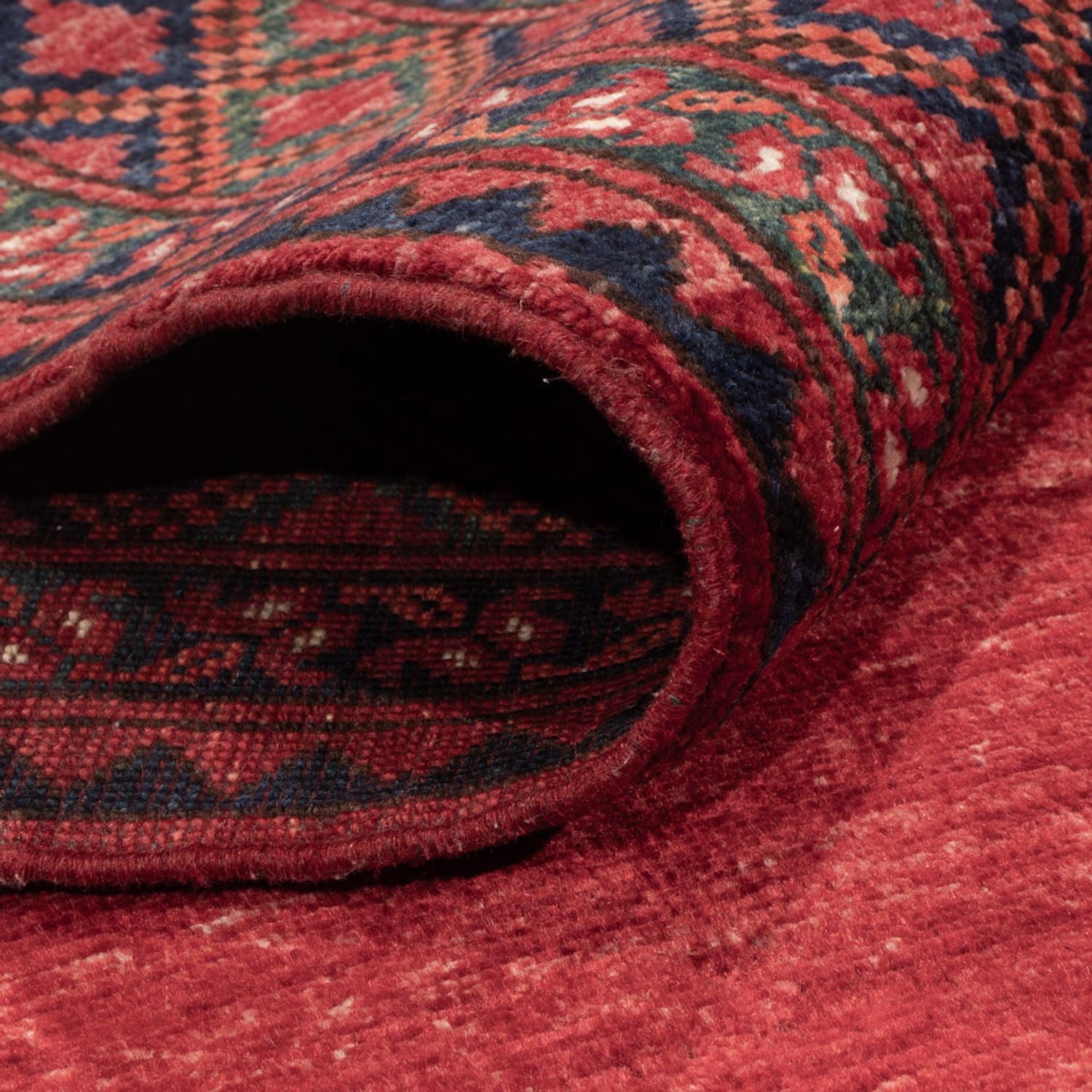 Tappeto afgano - Kunduz - 240 x 173 cm - rosso