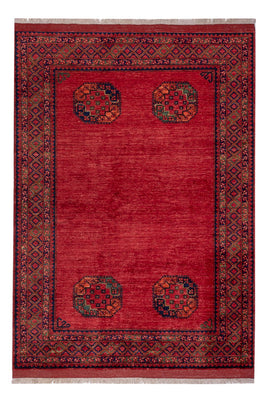 Tappeto afgano - Kunduz - 241 x 175 cm - rosso