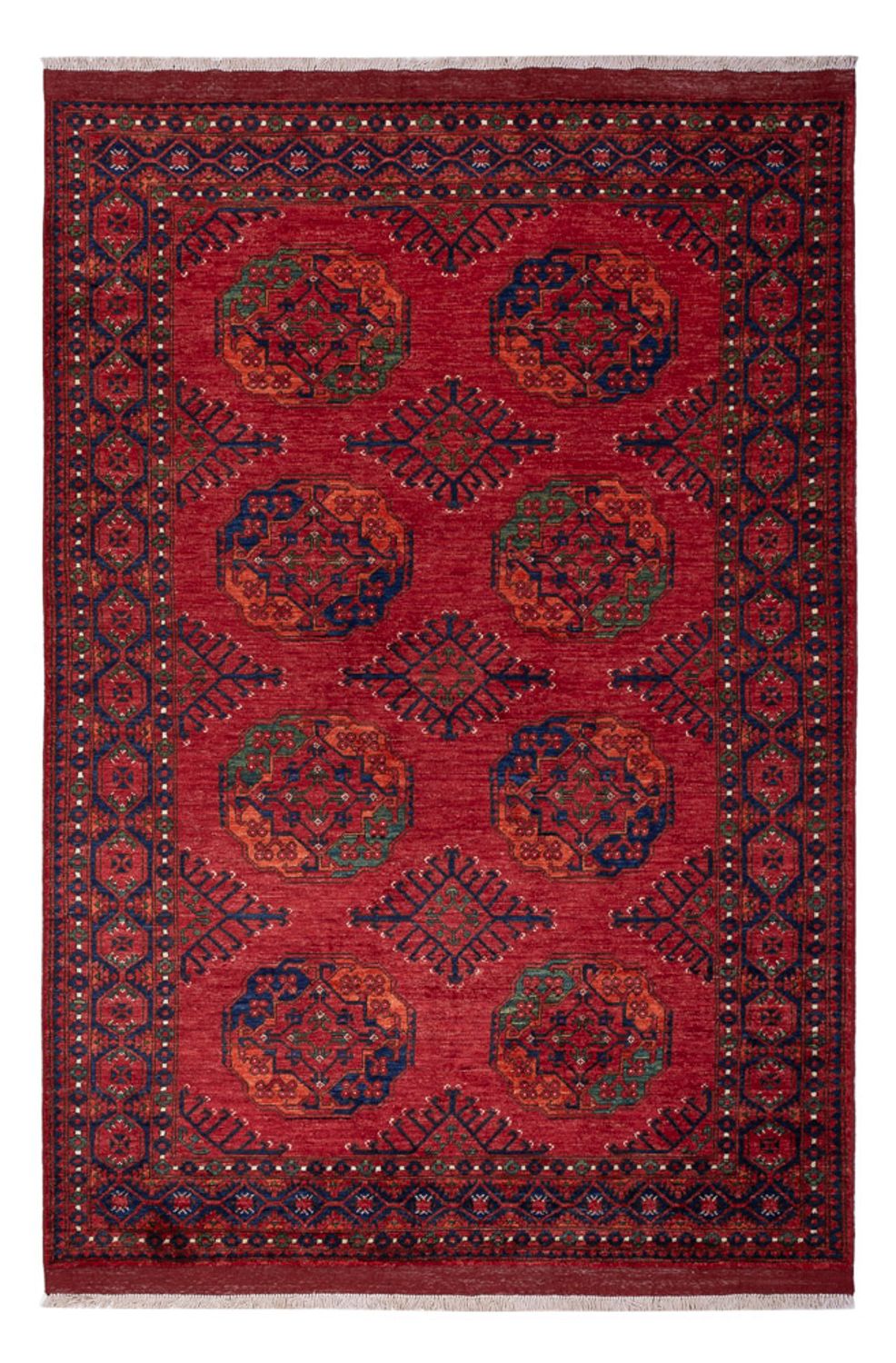 Tappeto afgano - Kunduz - 239 x 165 cm - rosso