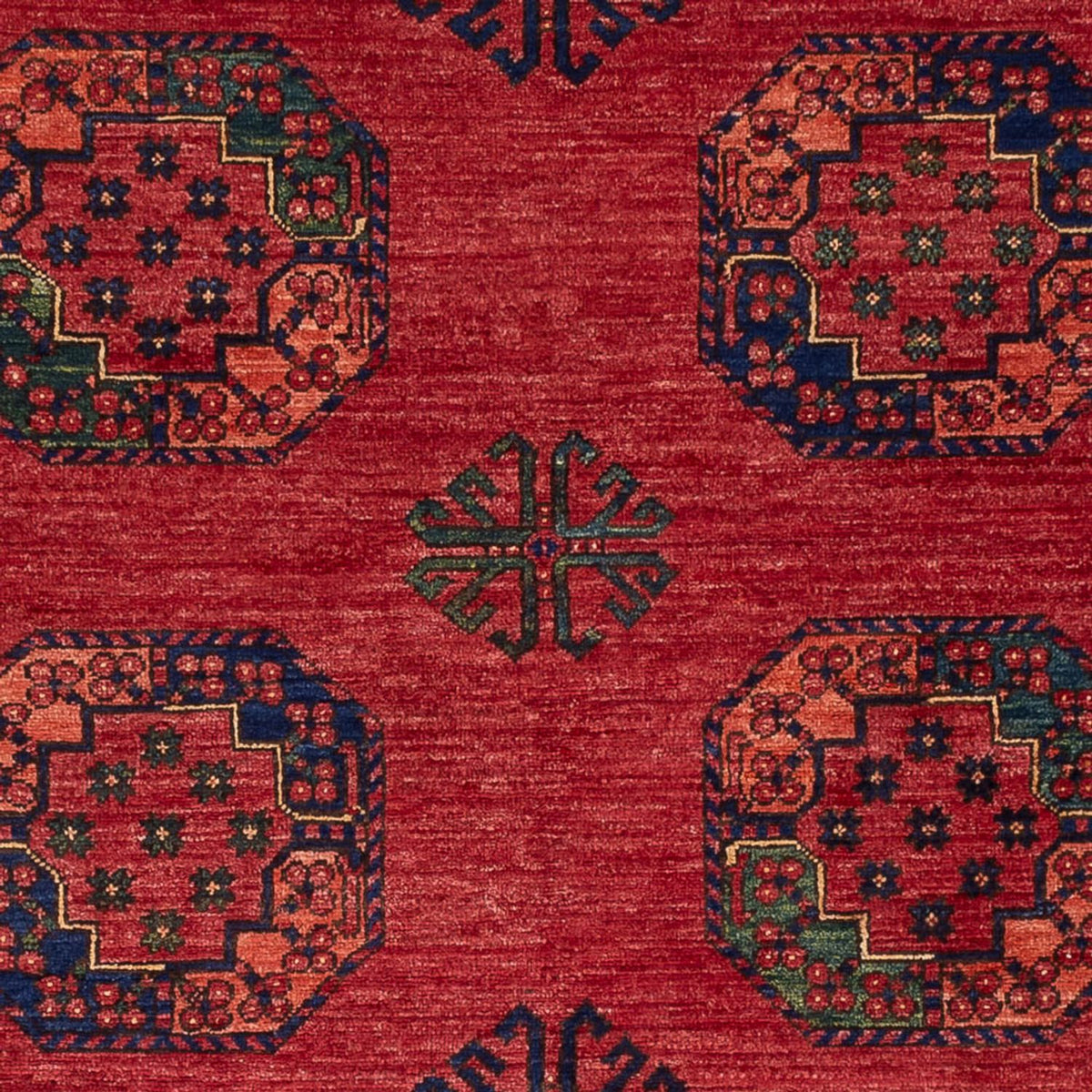 Tappeto afgano - Kunduz - 246 x 180 cm - rosso