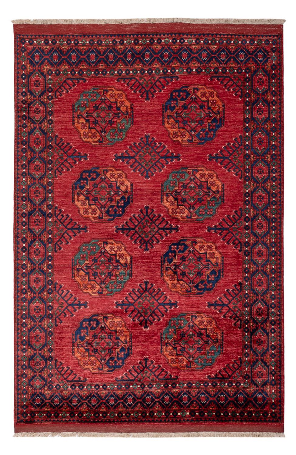Tappeto afgano - Kunduz - 234 x 176 cm - rosso