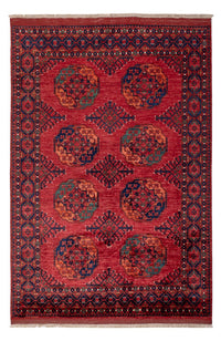 Tappeto afgano - Kunduz - 234 x 176 cm - rosso
