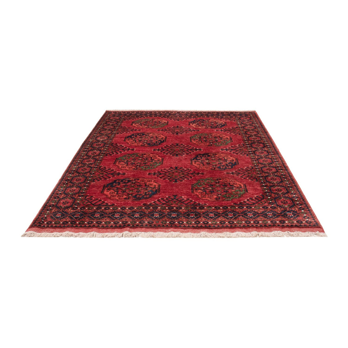 Tappeto afgano - Kunduz - 234 x 176 cm - rosso