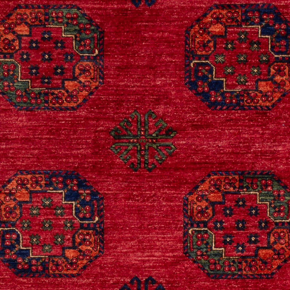Tappeto afgano - Kunduz - 242 x 171 cm - rosso