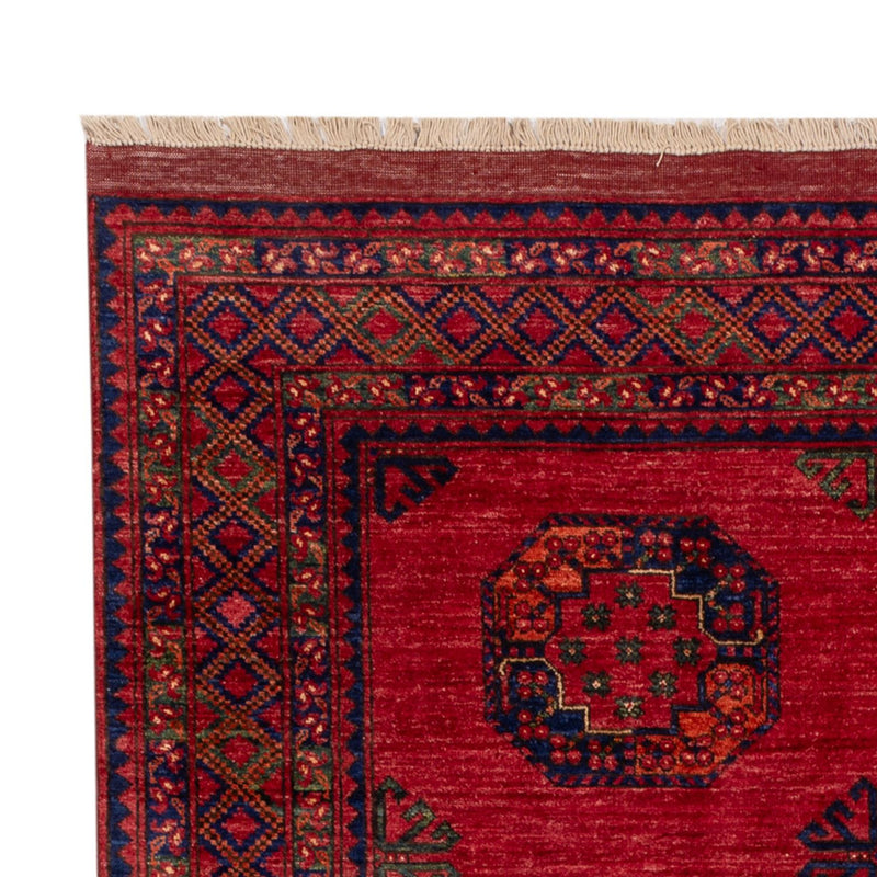 Tappeto afgano - Kunduz - 242 x 171 cm - rosso