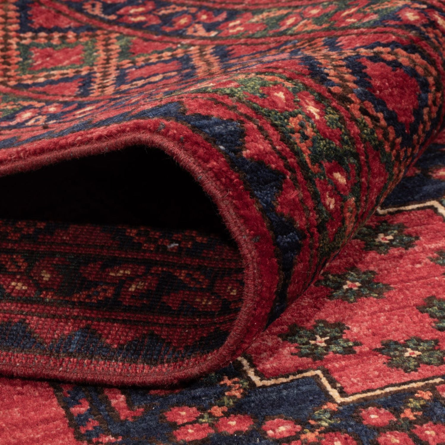 Tappeto afgano - Kunduz - 242 x 171 cm - rosso