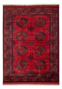 Tappeto afgano - Kunduz - 241 x 176 cm - rosso
