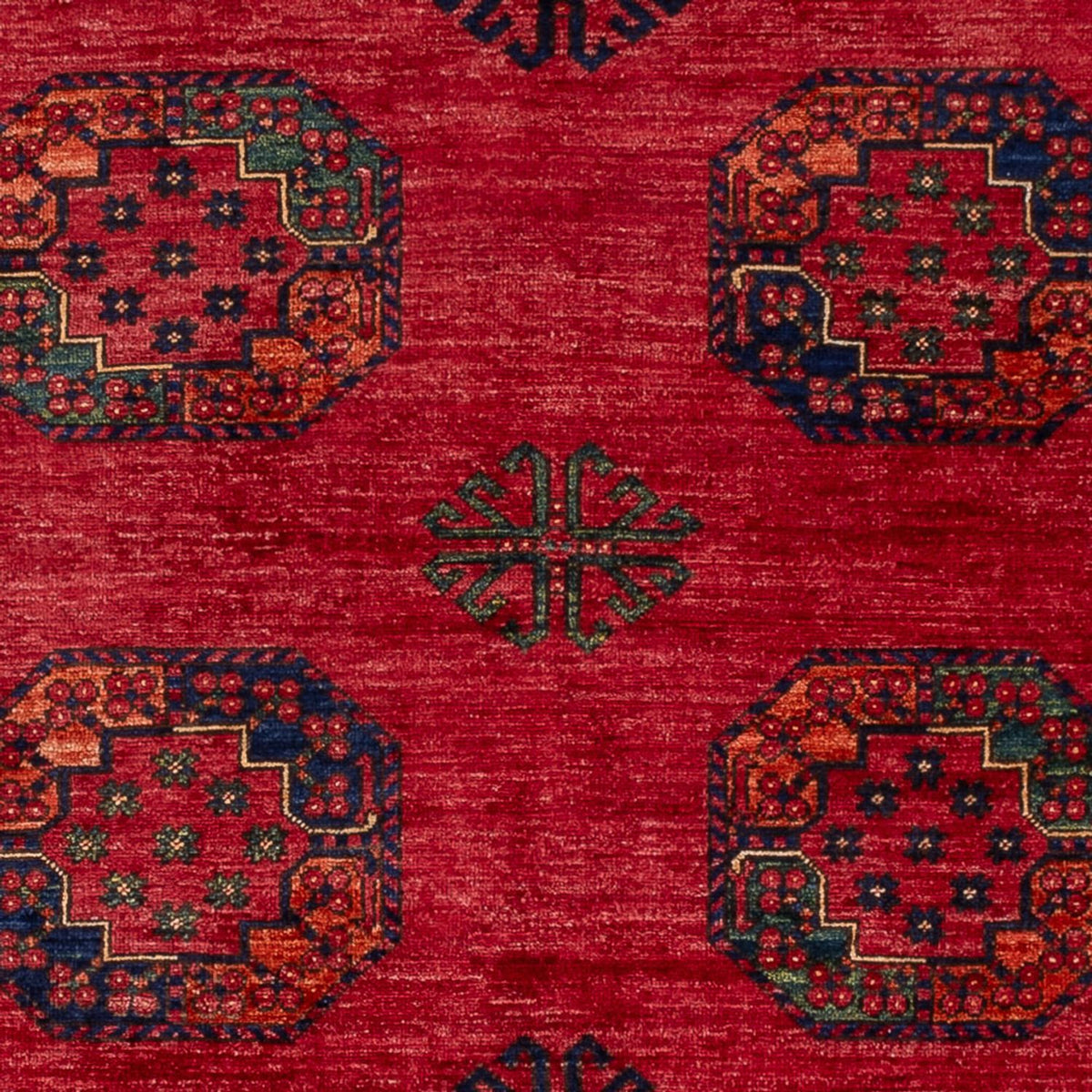 Tappeto afgano - Kunduz - 241 x 176 cm - rosso