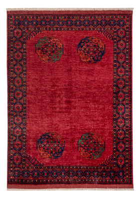 Tappeto afgano - Kunduz - 244 x 177 cm - rosso