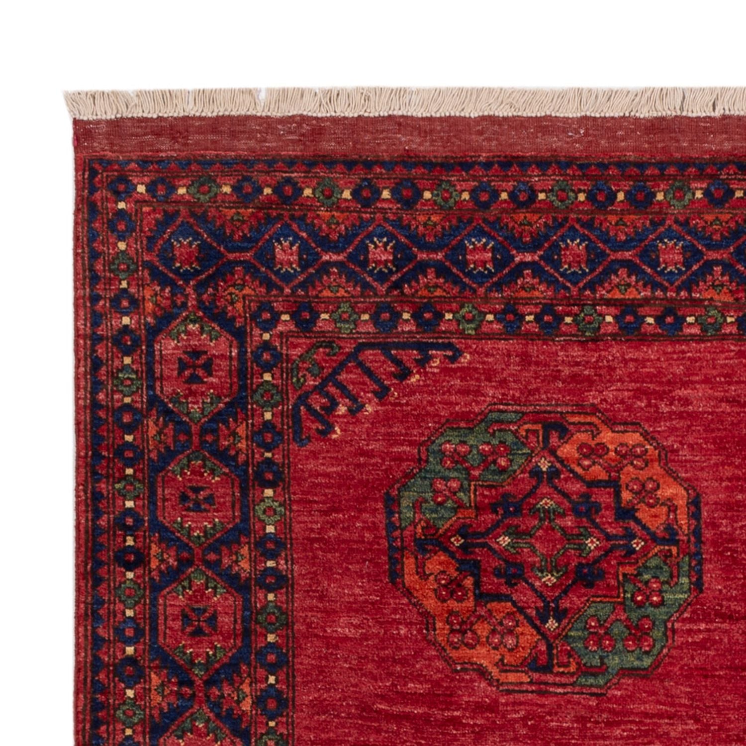 Tappeto afgano - Kunduz - 244 x 177 cm - rosso