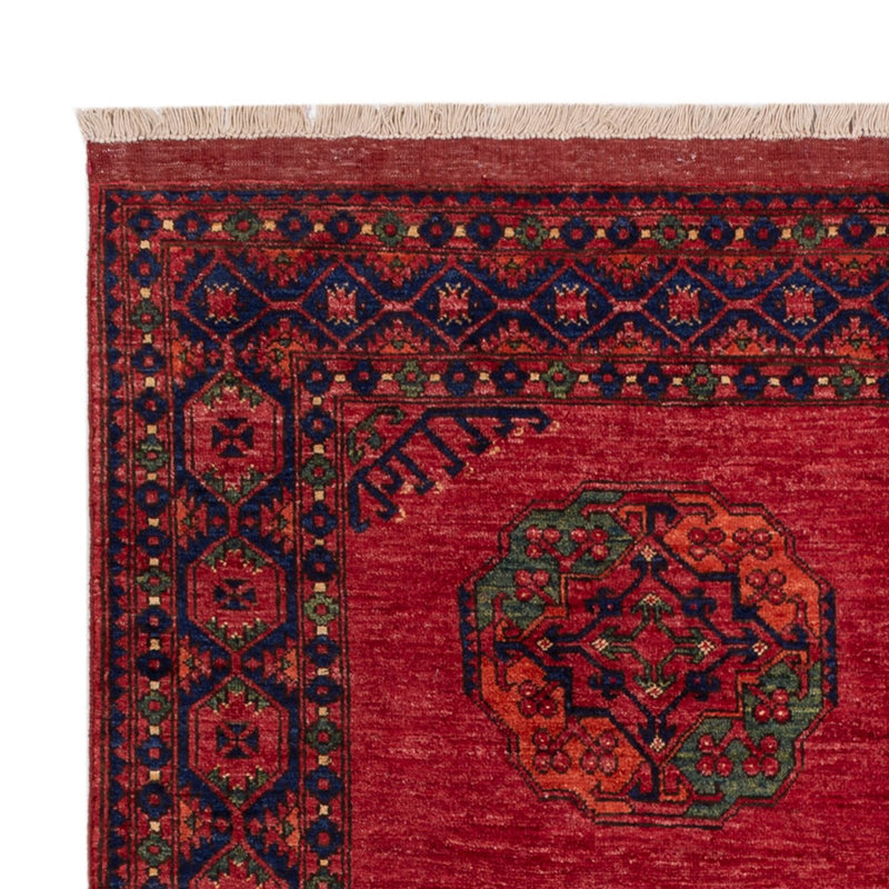 Tappeto afgano - Kunduz - 244 x 177 cm - rosso