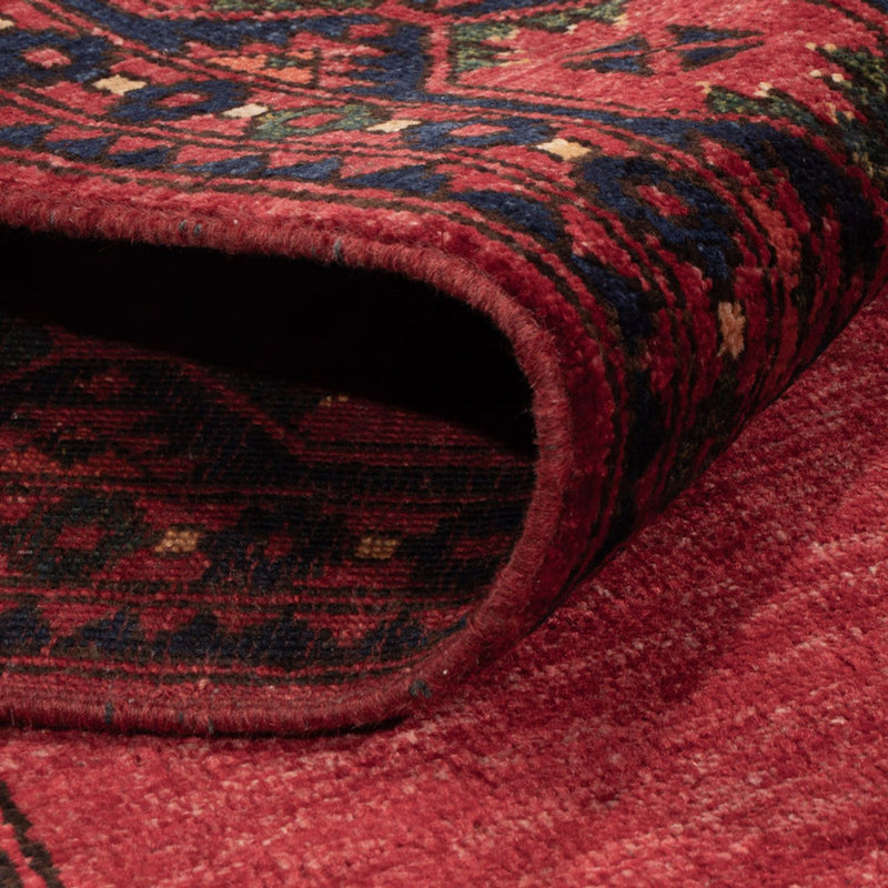 Tappeto afgano - Kunduz - 244 x 177 cm - rosso